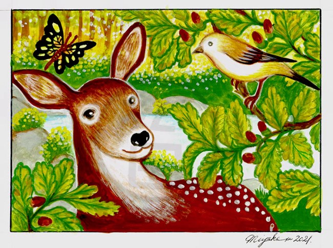 DeerSparrowOakTreeLowResWM