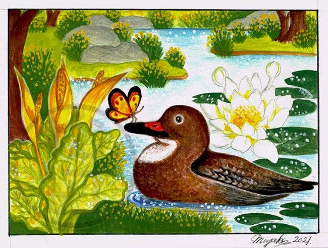 DuckLysichitumWaterLilyLowResWM