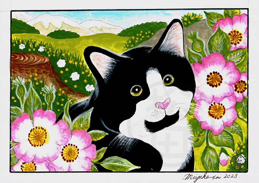 FelixWithWildRosesLowResWM